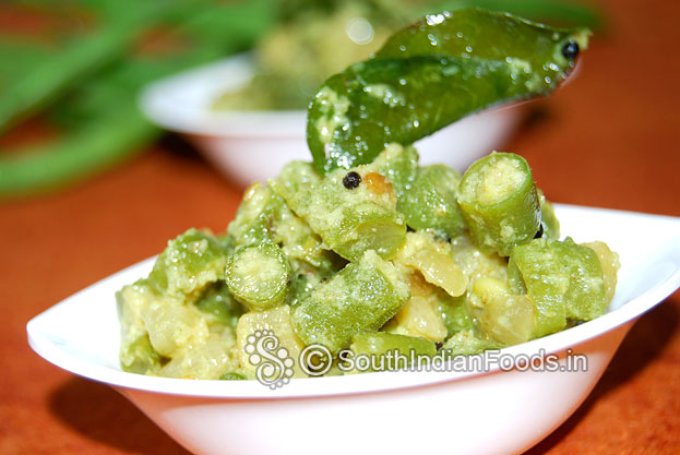 Heat coconut oil, fry mustard seeds, urad dal till light brown