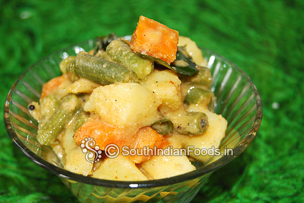 Carrot beans kootu curry