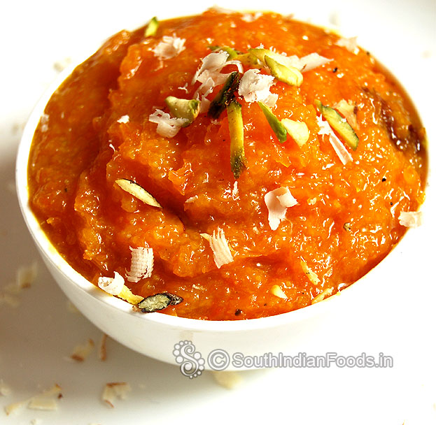 Carrot milk halwa