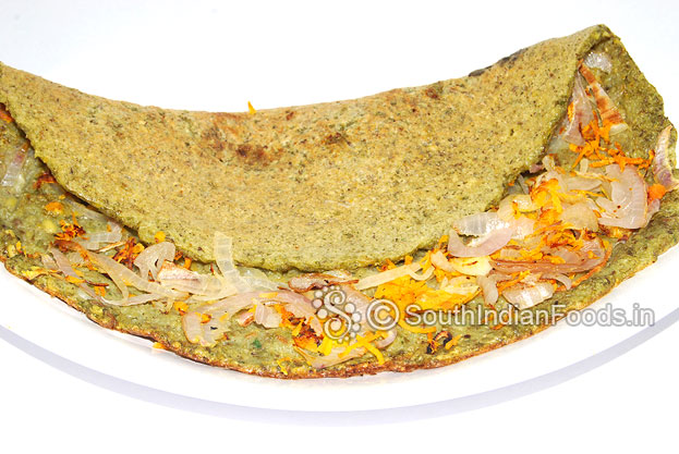 Carrot onion pesarattu dosa