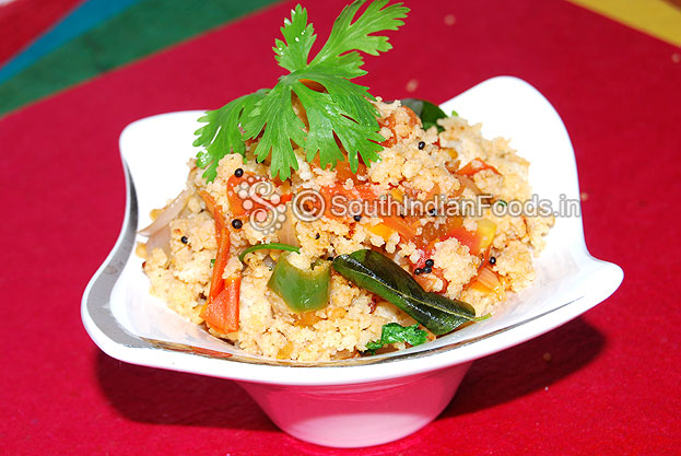 Foxtail millet idly upma [upittu]