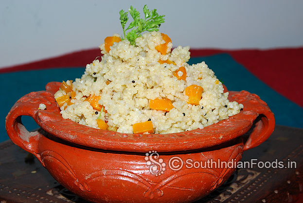 Foxtail millet upma