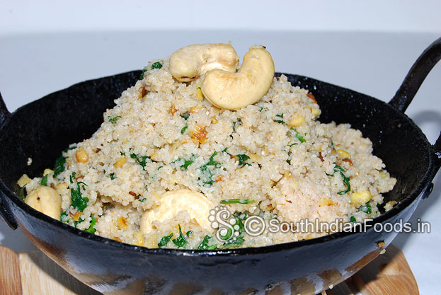 Samba godhumai rava keerai pongal