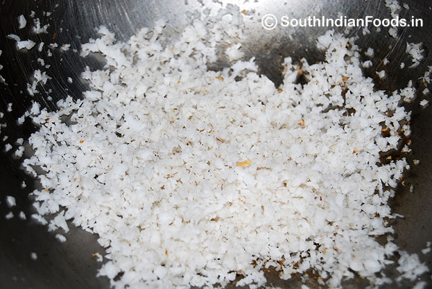 Grated coconut