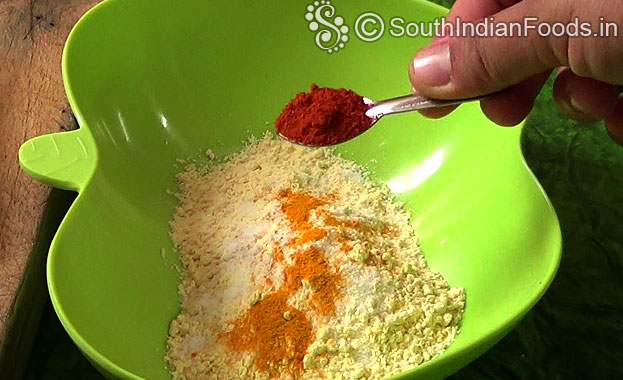 Add red chilli powder