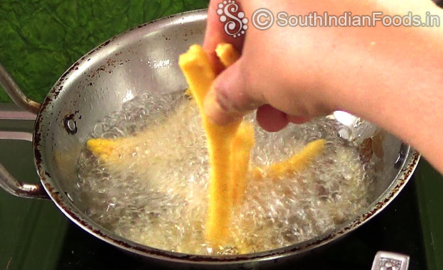 Heat enough oil in a pan, add baby corn