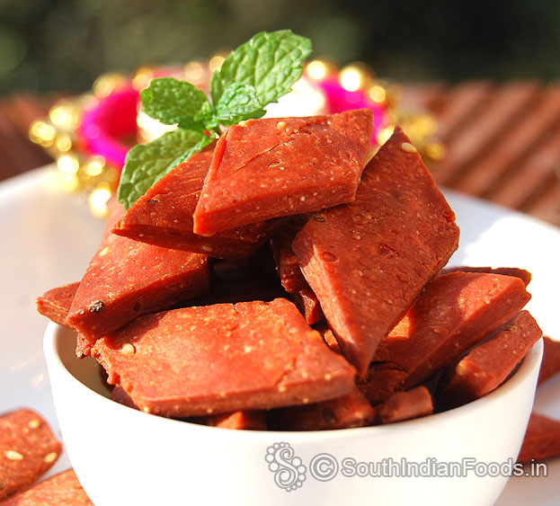 Beetroot namak para