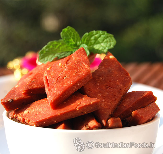 Beet Nimkin with sesame and ajwain