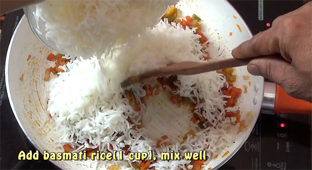 Add boield basmati rice