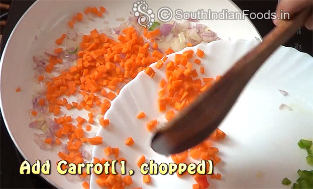 Add carrot saute