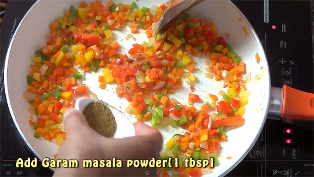 Add garam masala powder