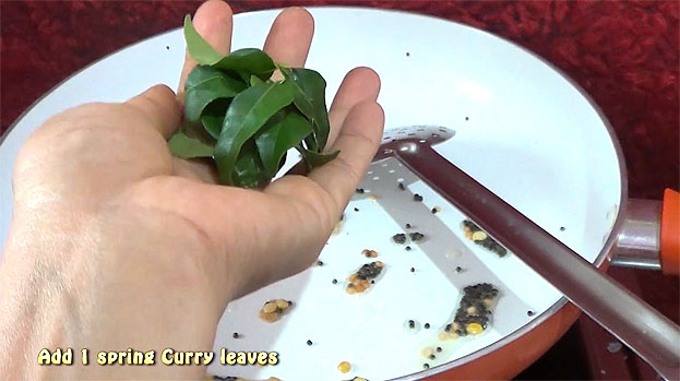 Add Curry leaves