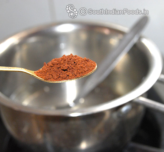 Add nescafe instant coffee powder