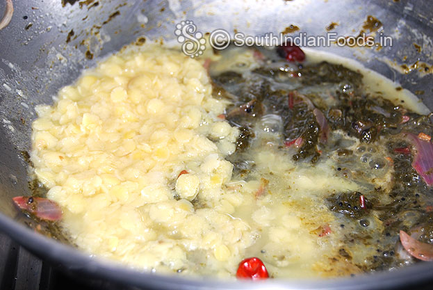 Add boiled toor dal mix well