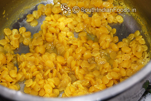 Toor dal is perfectly cooked