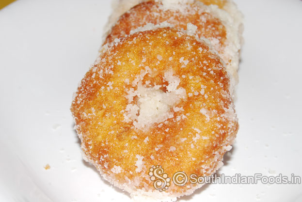 Transfer sweet potato donuts to serving plate serve hot with tea