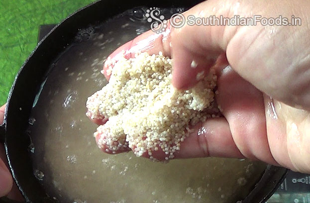Wash samai rice [2 times]