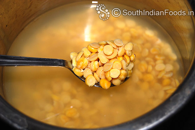 Soak toor dal, bengal gram for 2 hours-for masala vadai