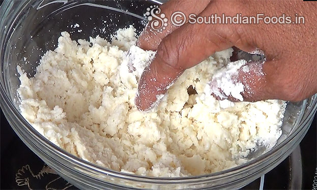 Mix well, make soft dough