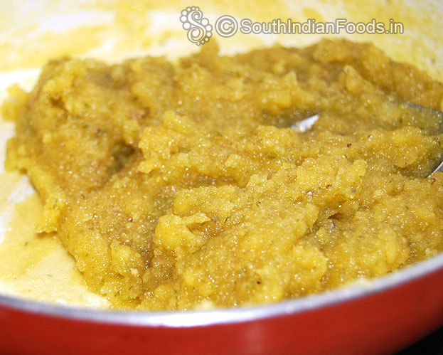 Cook with moong dal mixture