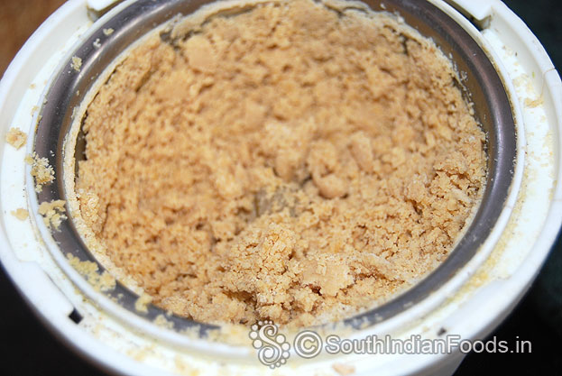 Peanut jaggery mixture ready