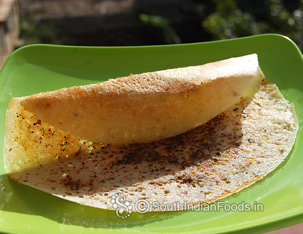 Podi dosai is ready, serve hot with chutney