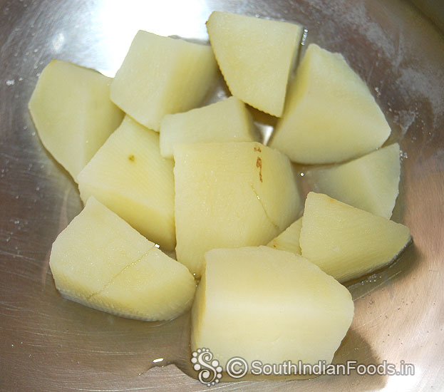 Boil potato, mash