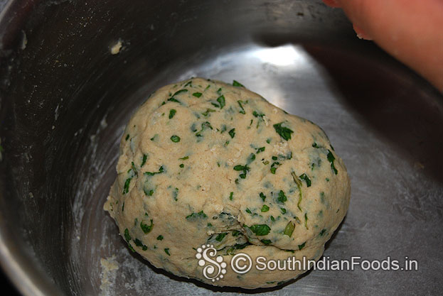 Pudina roti dough is ,cover it leave it for 20 min