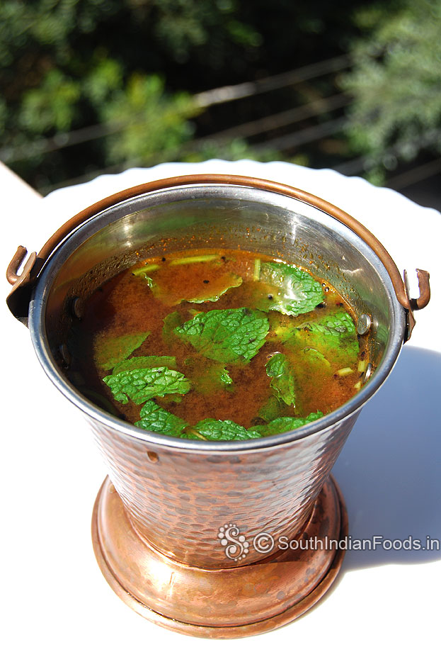 Mint rasam pudina saaru