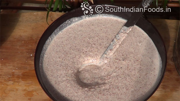 Leave this ragi batter for fermentation[Apr 8 hours]