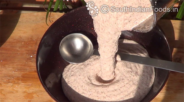 Transfer ragi batter to a bowl