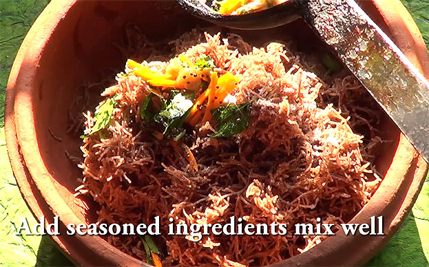 Add seasoned ingredients