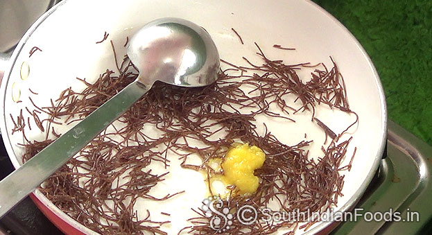 Add ghee roast ragi vermicelli