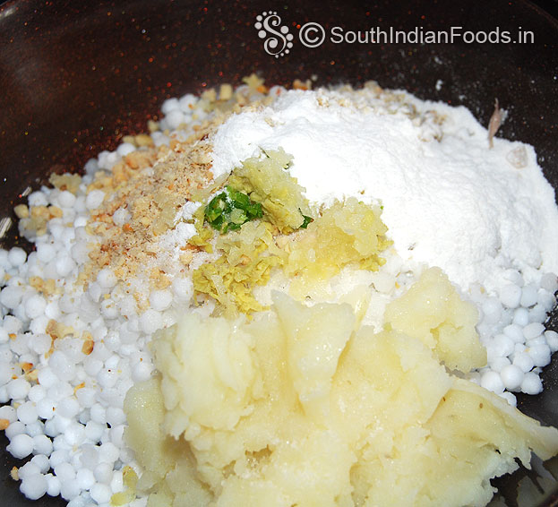Add green chilli & rice flour
