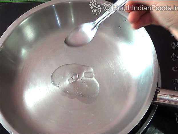 Add 2 tbsp oil in a pan