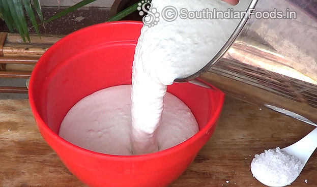 Transfer batter to a bowl