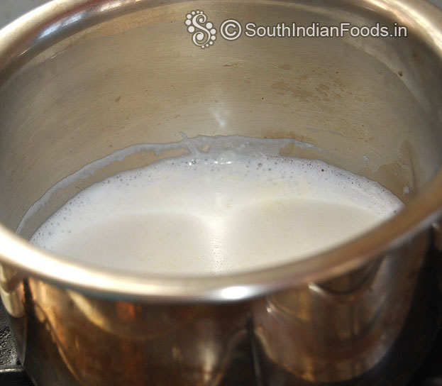 Boil milk