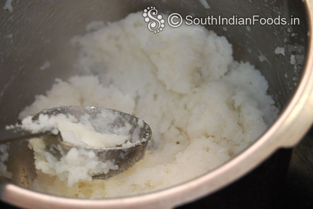 Cook rice then mash well