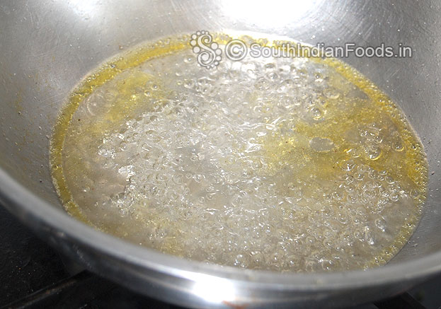 Boil water add ghee