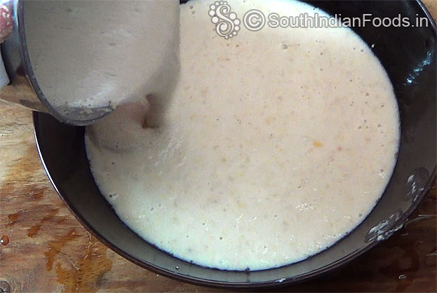 Add thinai batter into the urad dal batter