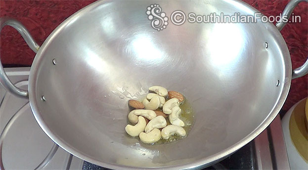 Roast cashews, almonds