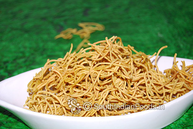 Pearl millet plain sev is ready. Store it in an airtight container use within 5 days