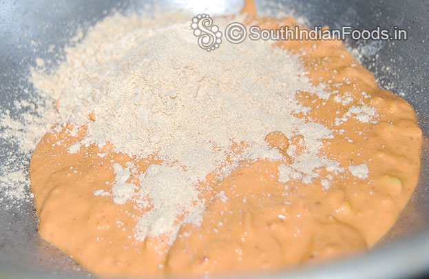 Add urad dal flour mix well