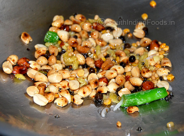 Add roasted peanuts (groundnut)