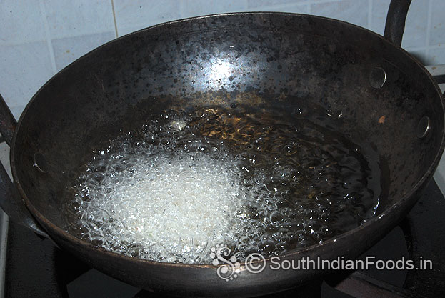 Heat oil in a pan then deep fry vadas till golden brown & crispy on medium hot oil 
