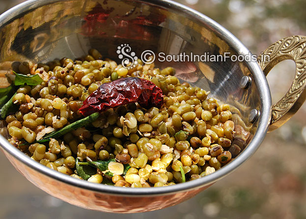 Mulaikattiya payaru sundal recipe