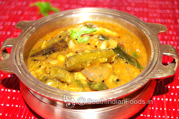 Okra bhindi sambar