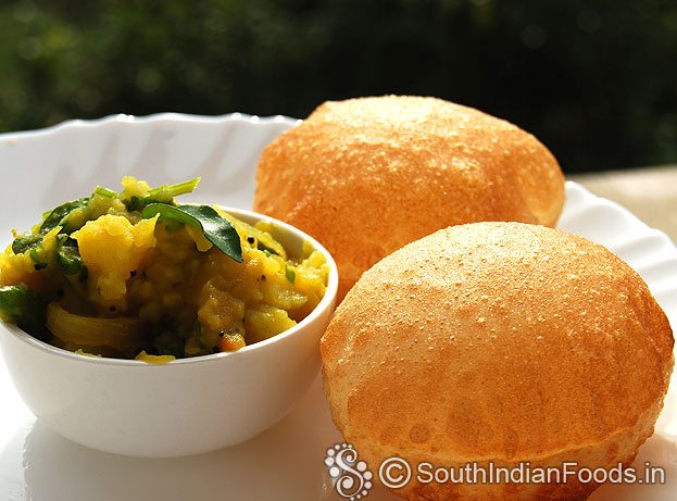 Poori-Deep fried indian crispy bread