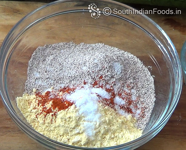 Add red chilli powder & salt