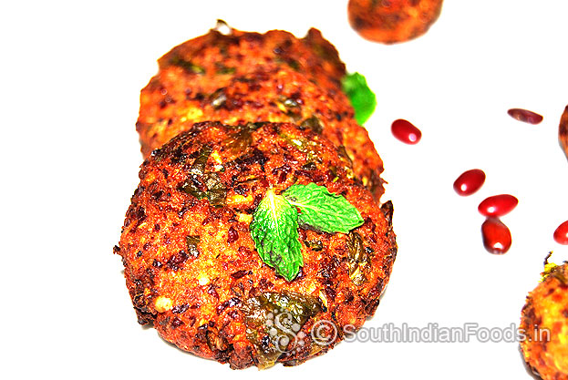 Red kidney beans vada is ready